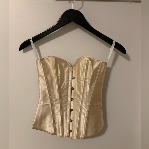 Tops - Cream Fashion Lace-up Corset